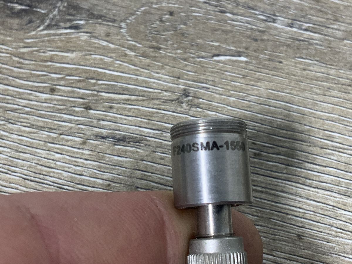 F240SMA-1550 Fiber Collimator with Optical Flow Cell Assembly